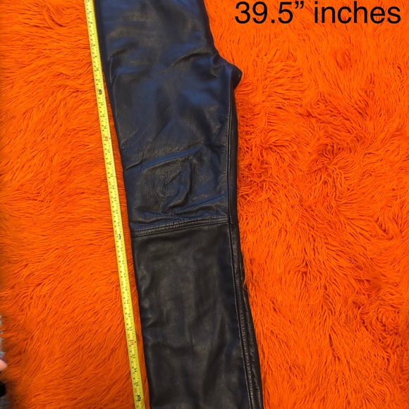 Men’s Black Leather pants sz.32 - Picture 5 of 14